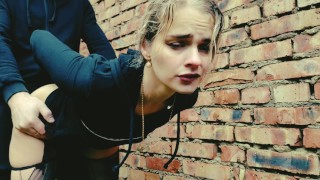 She is the only girl in a post-apocalyptic future, everyone is hunting for her to fuck! on Halloween