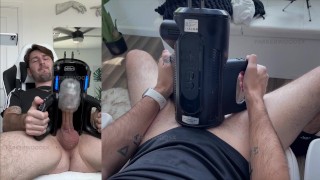 Trying out my XSpaceCup Auto-Stroker for the first time.